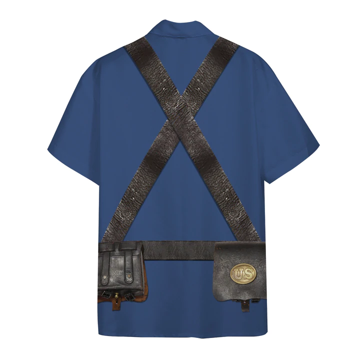 3D Union Infantry Uniform in Civil War Custom Short Sleeve Shirt, Hawaiian shirt for men, women HO1157
