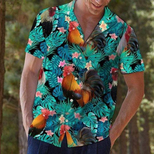 Hawaii Shirt – Tropical Chicken Hawaiian Aloha Shirts HO2279