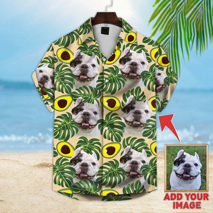 Custom photo Dog floral Aloha Shirt, Dog Hawaiian shirt For Men, Women, dog Flowers Pattern Short Sleeve Hawaiian Shirt HO1384