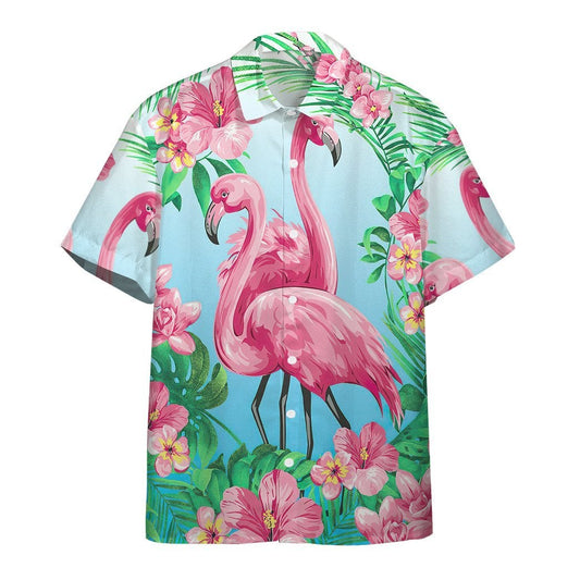 3D Flamingo Hawaii Custom Short Sleeve Shirts Aloha Shirt For Summer HO2205