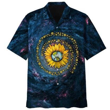 Psychedelic Shirt- Peace Sign- Hawaiian Shirt HO1430