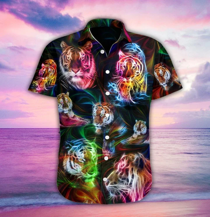 Head Of Tiger Fantasy Design Hawaiian Shirt HO2162