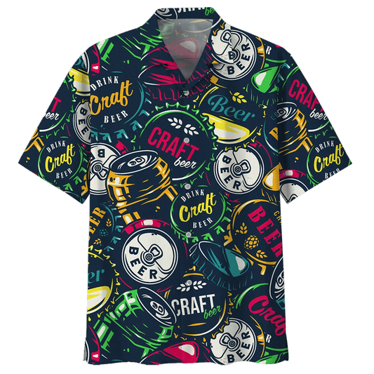 Hippie Beer Watercolor Design Hawaiian Shirt HO2144