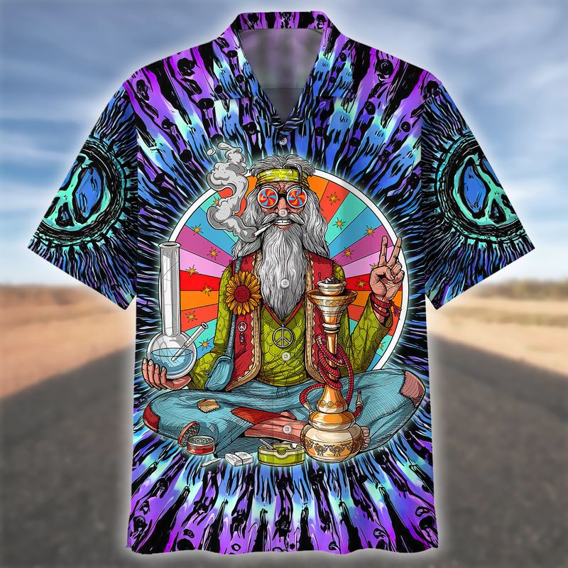 Hippie Hawaiian shirt for men and women, old hippie Hawaii shirt 3D all printed HO1464