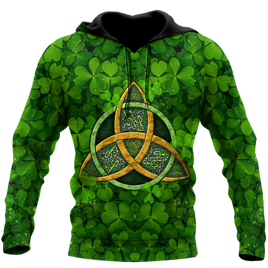 St Patrick's Day Pattern Shamrock Shirt, Shamrock All Over Print Shirt, Gift For Patrick's Day PO0301