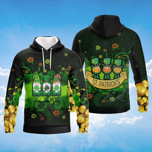 3D All Over Print Gnome Irish St Patrick's Day Shirt, I'm Irish T-Shirt, St Patrick's Day T-Shirt, Gnome Shirt PO0218