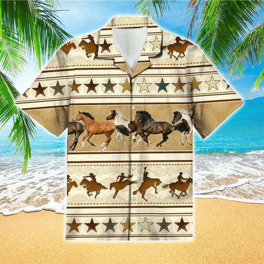 Horse Pattern Hawaiian Shirt for men, Women HO2195