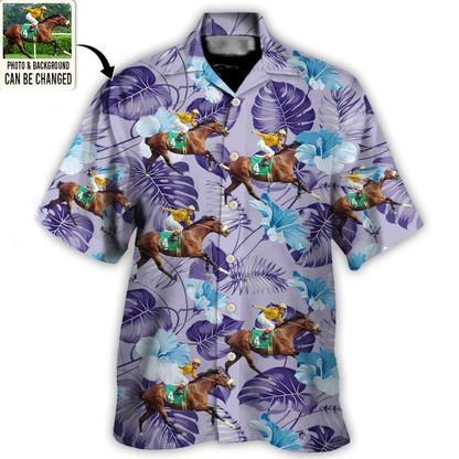 Horse You Want Tropical Style Custom Photo - Hawaiian Shirt, Personalized Hawaiian Shirt for Men Women, Horse Lover HO4280