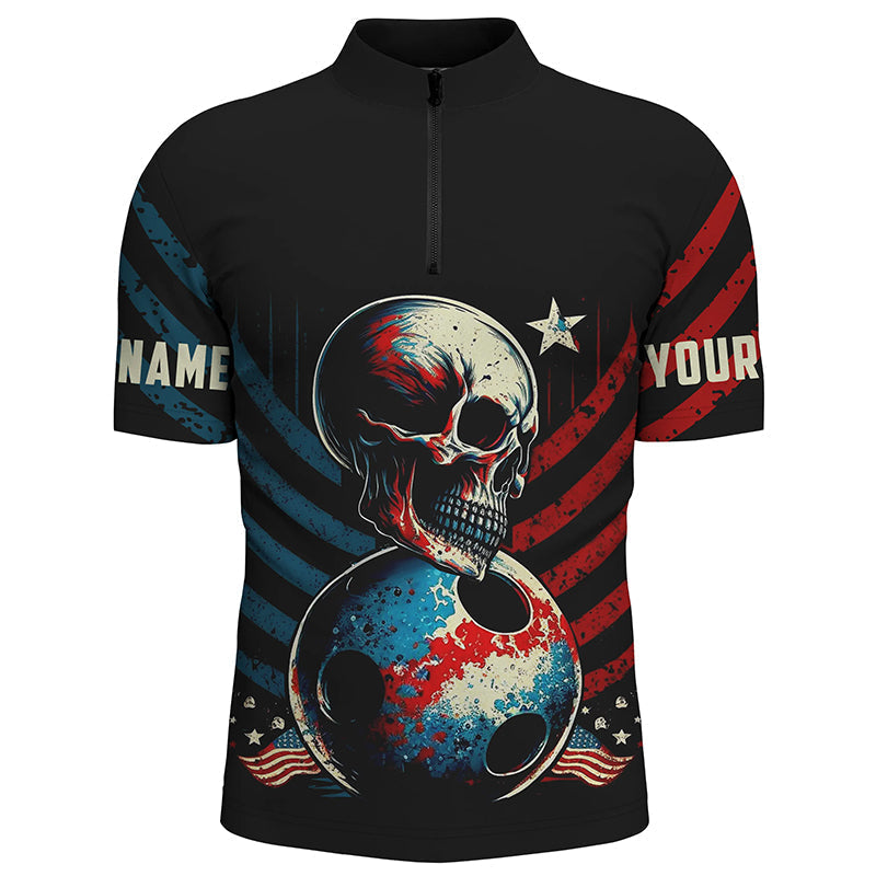Custom Skull Bowling Jersey Men Women BO0146