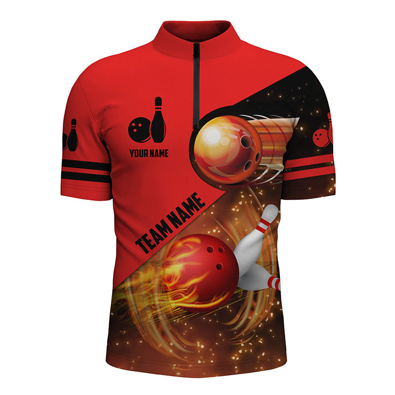 Custom Flame Bowling Jersey For Team BO0240