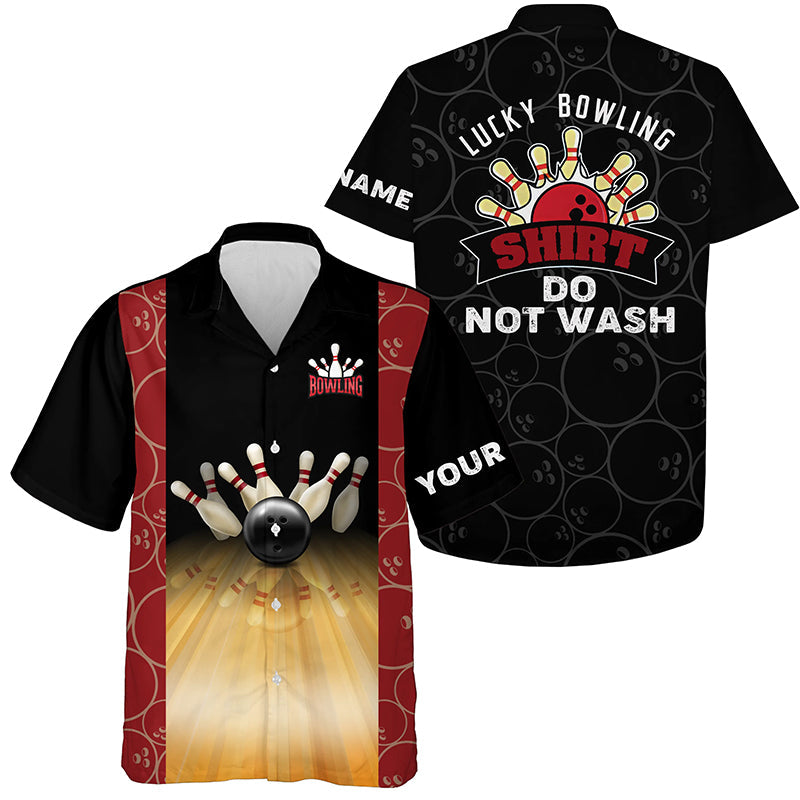 Personalized Funny Vintage Bowling Hawaiian Shirt For Men Custom Lucky Bowling Shirt Do Not Wash HO4012