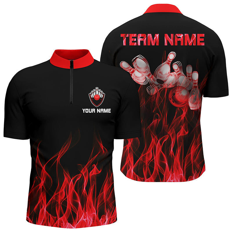 Custom Flame Bowling Jersey For Team BO0238