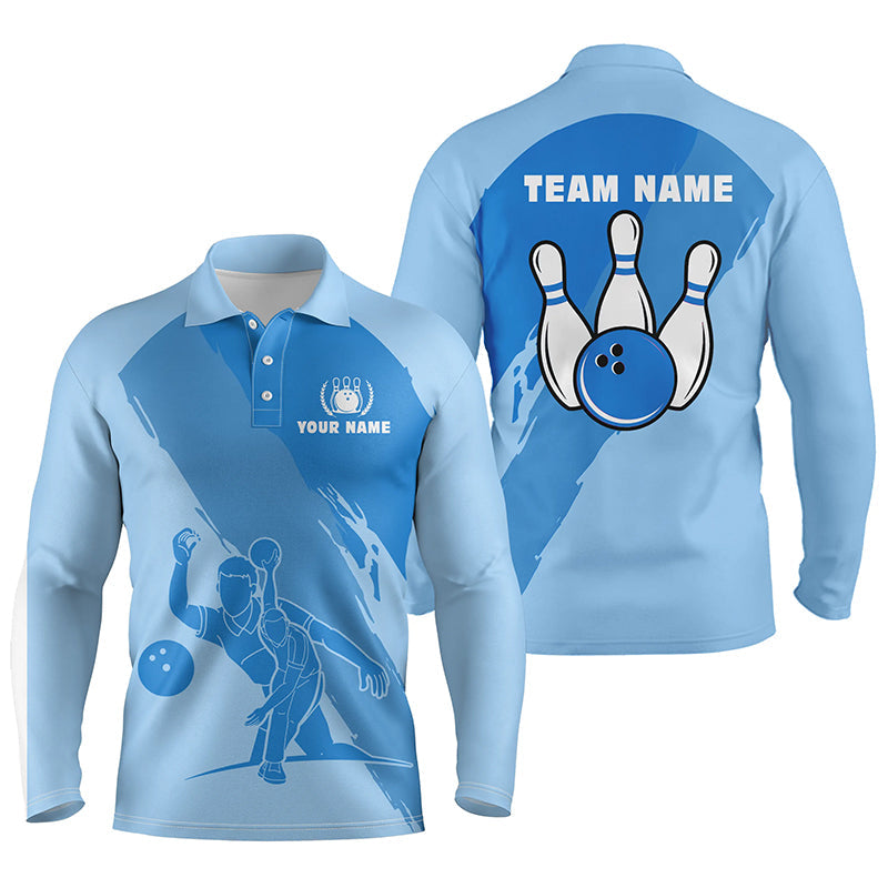 Custom Bowling Polo Long Shirts For Team BO0209