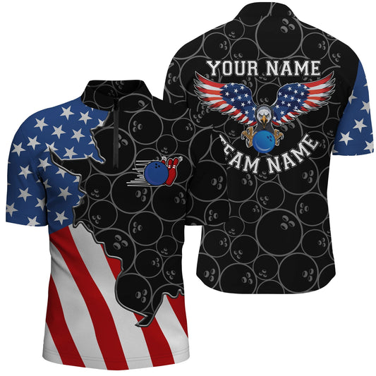 Custom Patriotic Bowling Jersey For Team BO0133