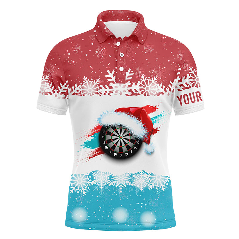Lasfour Santa Darts Christmas Red Blue Dart Polo Shirt DMA0080
