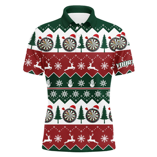 Lasfour Christmas Tree Snowflakes Men Darts Polo Shirt DMA0079