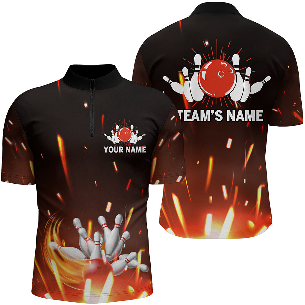Custom Flame Bowling Jersey For Team Unisex BO0028