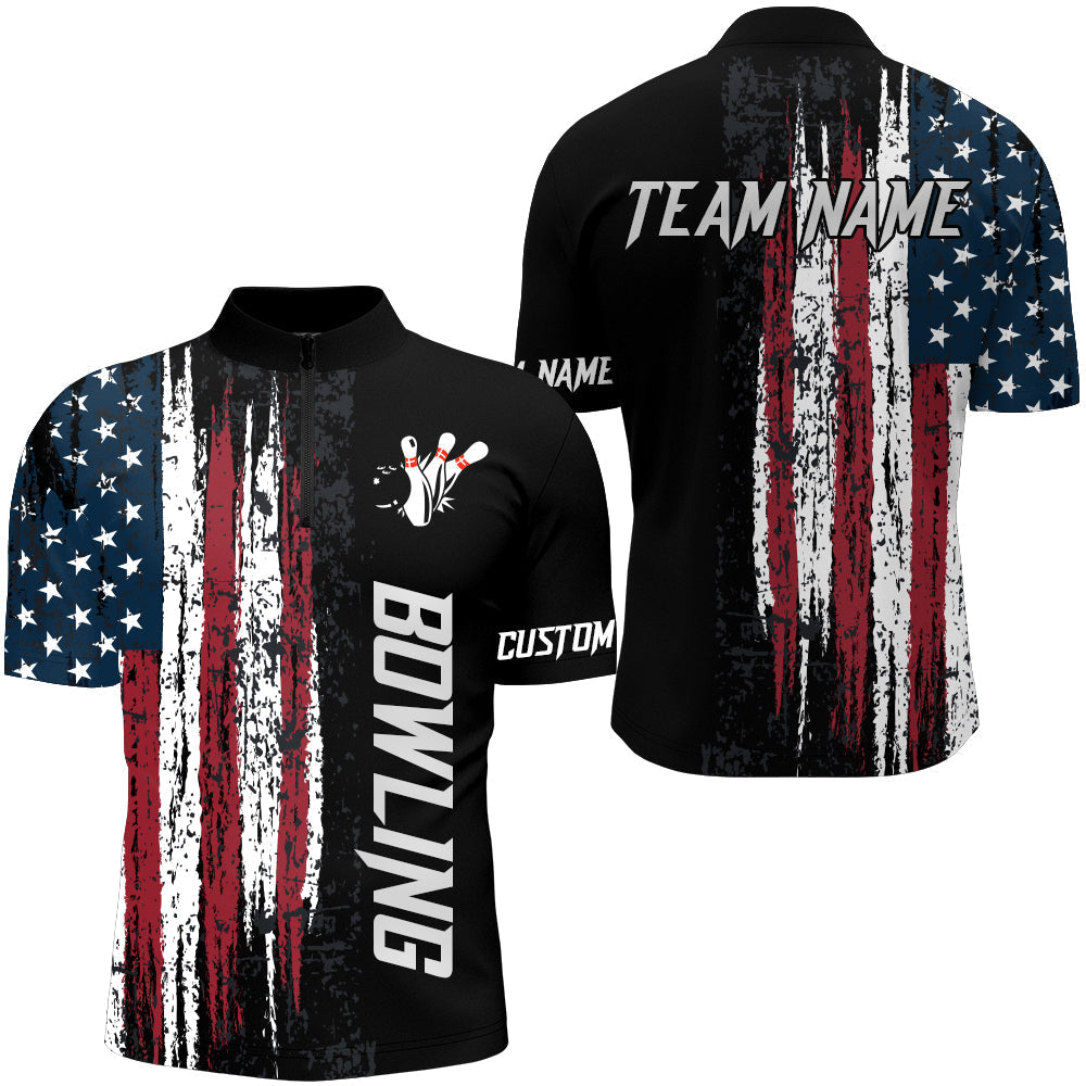 Custom Patriotic Bowling Jersey For Team BO0135