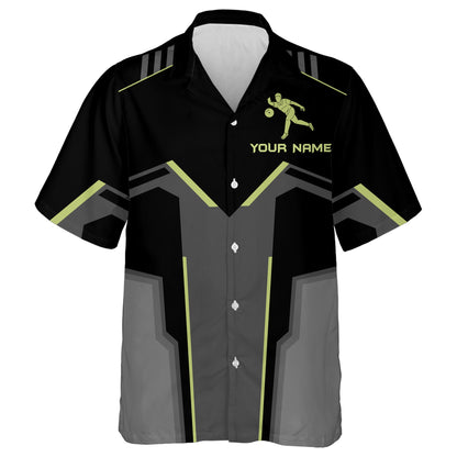 Custom Team Name Hawaiian Bowling Shirt for Men Women Bowlers, Bowling Jersey Short Sleeve 3D Print HO2786
