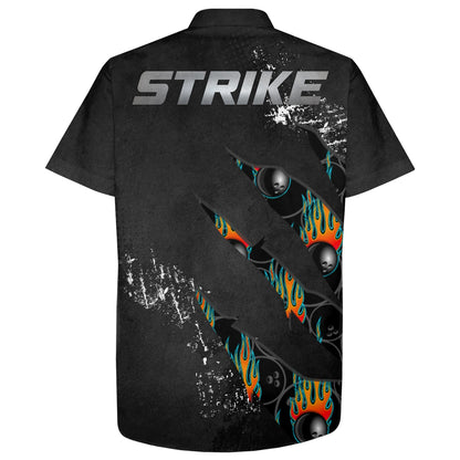Men Women Custom Hawaiian Bowling Shirt, Strike Bowlers Jersey Short Sleeve Button-down Cool Shirt HO2794
