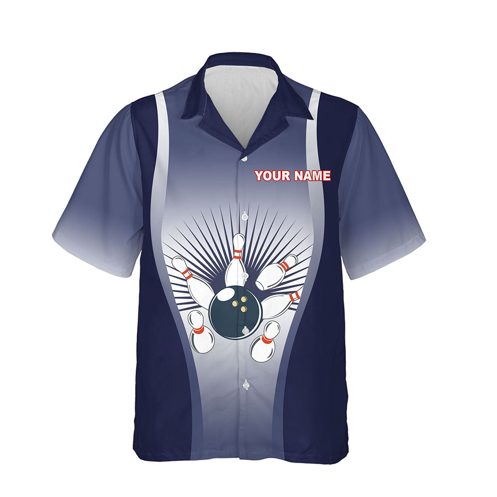 I'm Going on Strike Hawaiian Bowling Shirt for Men Women, Personalized Blue Bowlers Jersey HO2798