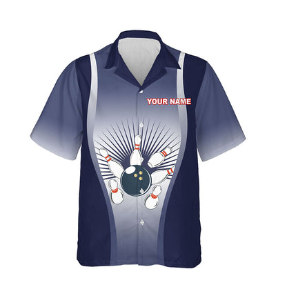 I'm Going on Strike Hawaiian Bowling Shirt for Men Women, Personalized Blue Bowlers Jersey HO2798