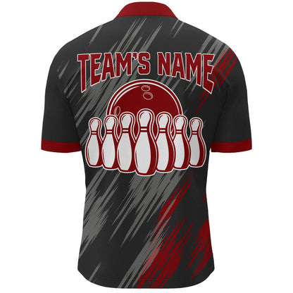 Custom Skull Bowling Jersey For Team BO0162