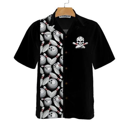 It'S Amazing What You Can Do With Two Fingers And A Thumb Bowling Hawaiian Shirt, Bowling Pins & Ball Pattern Shirt Lasfour HO5455
