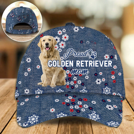 Golden Retriever Proud Mom Cap Hat For Summer, Women Baseball Cap Hat CO0593
