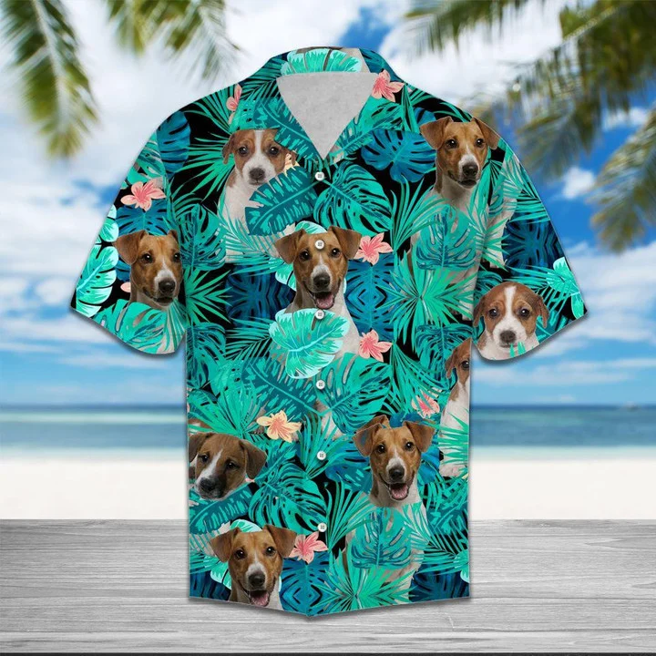Jack Russell Into Tropical Jungle Hawaiian Shirt HO1896