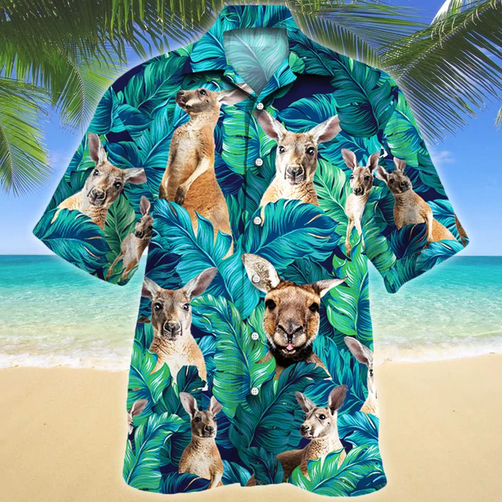 Kangaroo Lovers Gift Hawaiian Shirt, Animal Hawaiian Shirt Men, women, Gift for Kangaroo lovers HO2578