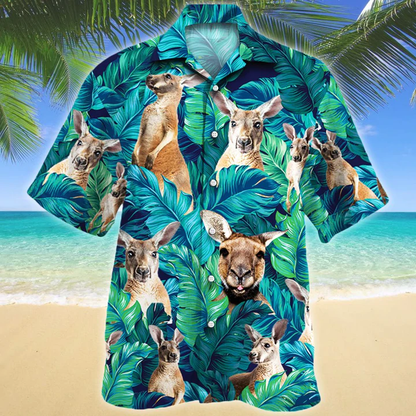Kangaroo Lovers Gift Hawaiian Shirt, Animal Hawaiian Shirt Men, women, Gift for Kangaroo lovers HO2578