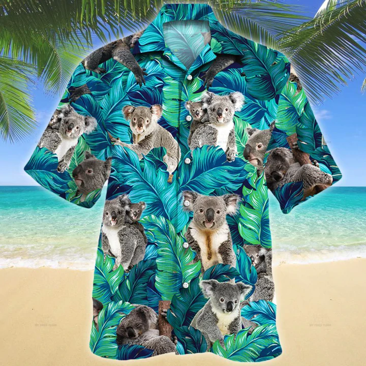 Koala Lovers Gift Hawaiian Shirt, Animal Hawaiian Shirt Men, women, Short Sleeve Hawaiian Aloha Shirt HO2584