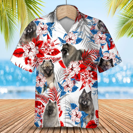 Keeshond Hawaiian Shirt - Summer aloha shirt, Hawaiian shirt for Men and women HO0704