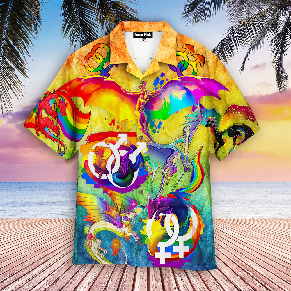 Lgbt Pride Rise From Your Ashes Hawaiian Shirt, Pride Month Hawaiian Shirt For Gaymer And Lesbian HO4543