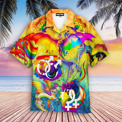 Lgbt Pride Rise From Your Ashes Hawaiian Shirt, Pride Month Hawaiian Shirt For Gaymer And Lesbian HO4543