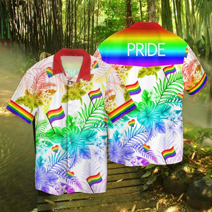 Boxer Lgbt Hawaiian Shirt For Men And Women, Lgbt Flag Hawaiian Shirt, Dog Rainbow Pride Shirt HO0344