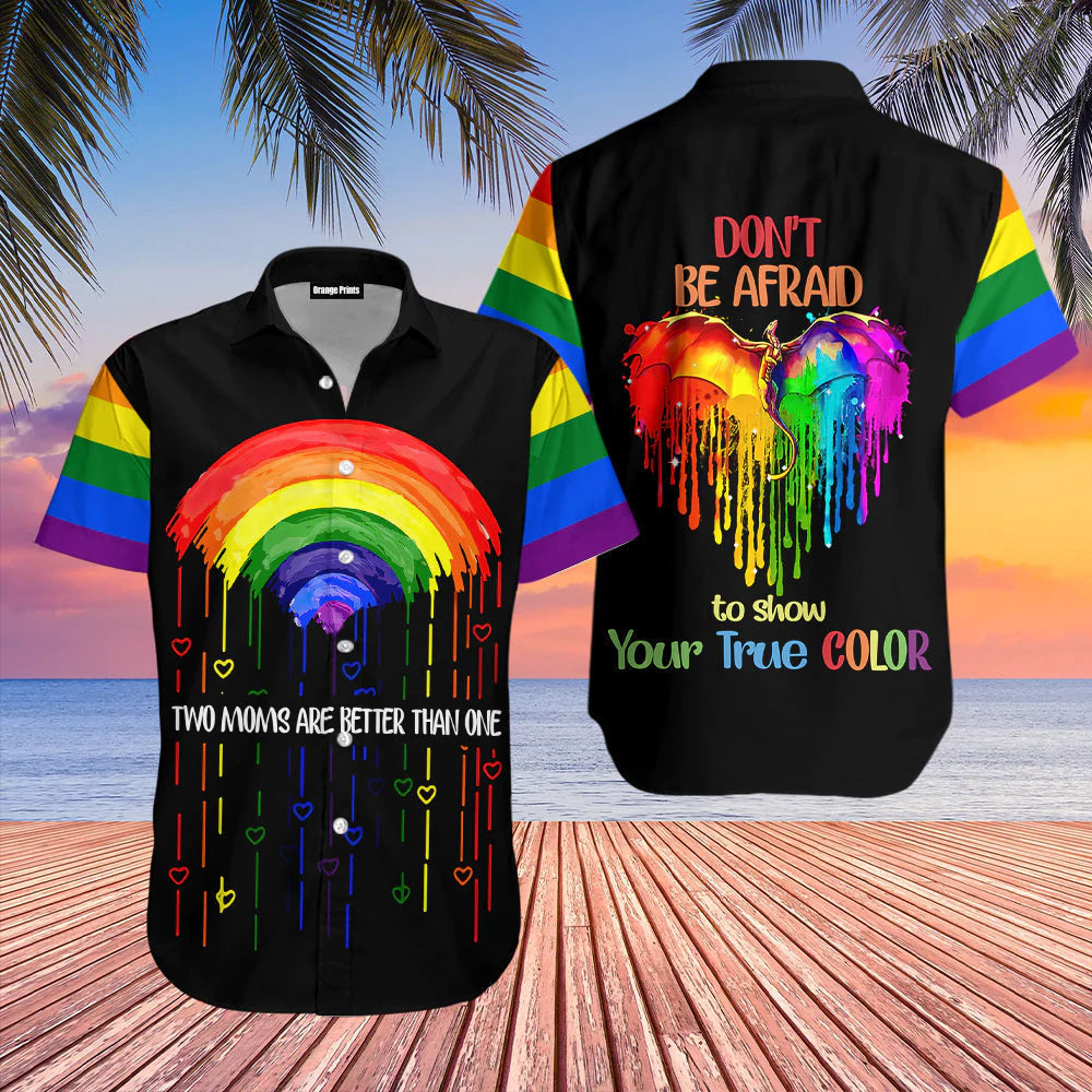 LGBT shirt, LGBT Pride Flag Hawaiian Shirt, LGBT Pride Shirt, Love is Love Shirt HO1449