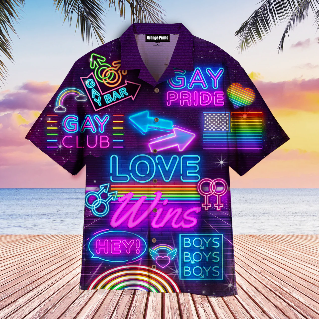 Amazing Colorful Lgbt Pride Hawaiian Shirt, Gbt Love Wins Pride Month Hawaiian Shirt HO4553