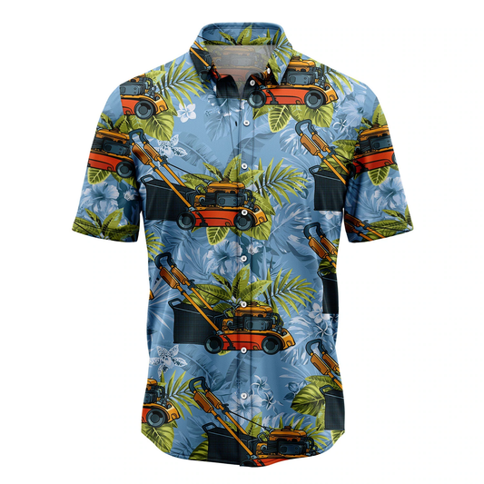 Lawn Mower Tropical Hawaiian Shirt, Summer gift, Hawaiian Shirts for Men, Aloha Beach Shirt HO1039