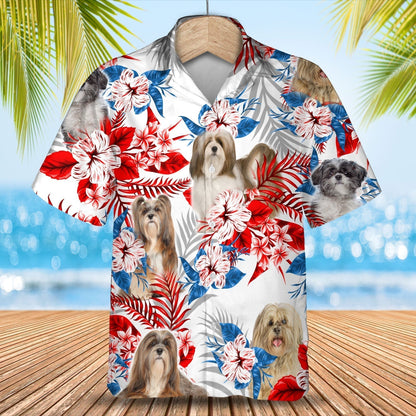 Lhasa Apso Hawaiian Shirt - Summer aloha shirt, Hawaiian shirt for Men and women HO0705