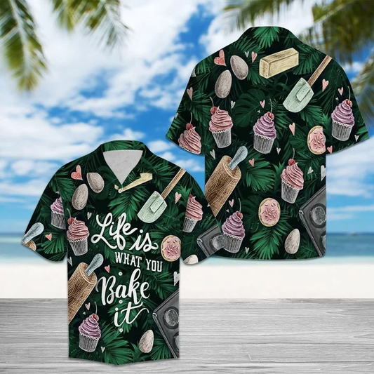 Life Is What You Bake It Design Hawaiian Shirt HO1792