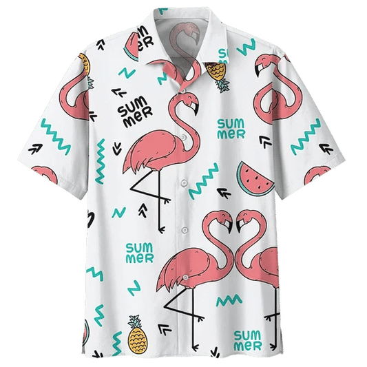 Love Flamingo Ornamental Hawaiian Shirt HO1991