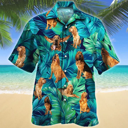 Loyal Bloodhound Dog Lovers Gift Idea Pattern Hawaiian Shirt HO1936
