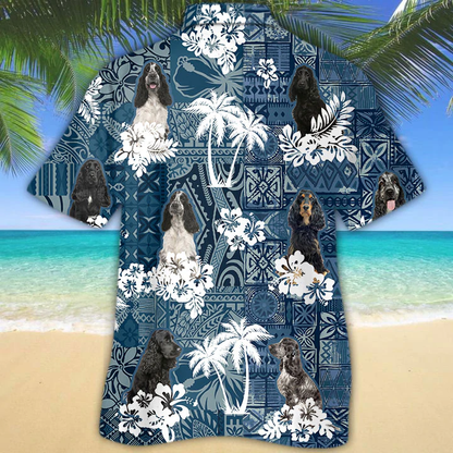 Black English Cocker Spaniel Hawaiian Shirt HO1591