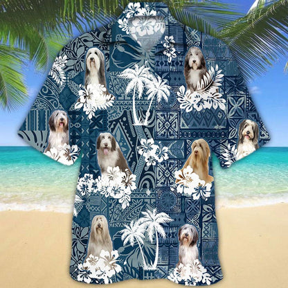 Bearded Collie Hawaiian Shirt, Dog Hawaii Summer Beach Shirts, Christmas Gitf For Dog Lovers HO4872