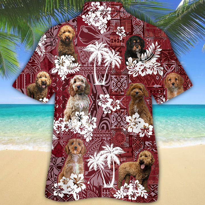 Cavapoo Hawaiian Shirt, Dog Hawaii Shirt Tribal Pattern HO5175