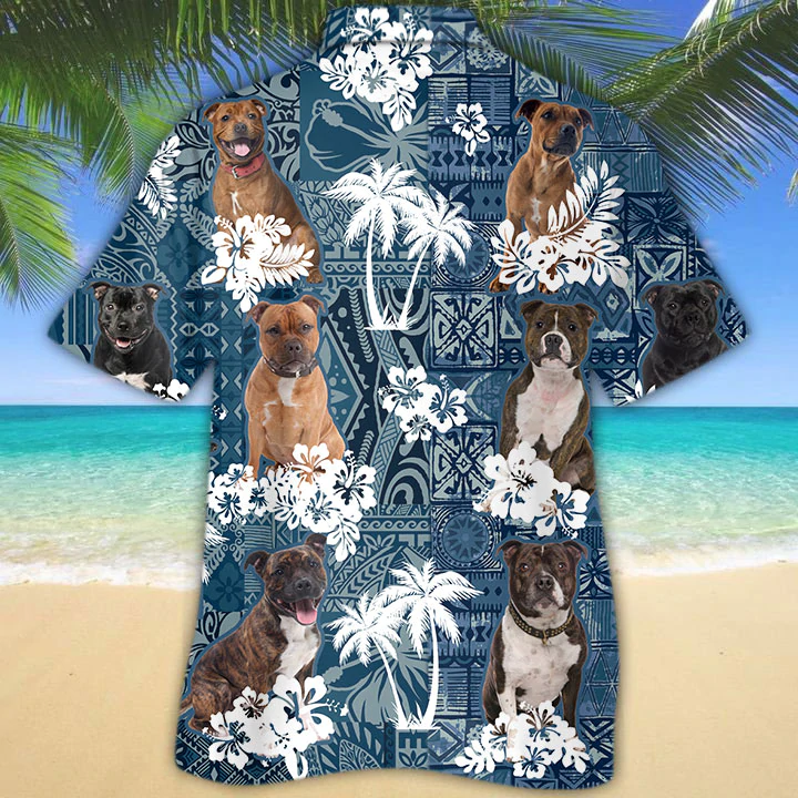 Staffordshire Bull Terrier Hawaiian Shirt HO1485