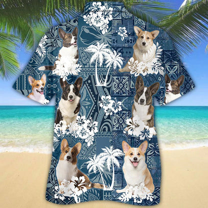 Cardigan Welsh Corgi Hawaiian Shirt, 3D Full Print Dog In Hawaii Shirts For Travel Summer HO4885