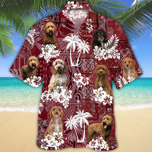 Cavapoo Hawaiian Shirt, Dog Hawaii Shirt Tribal Pattern HO5175